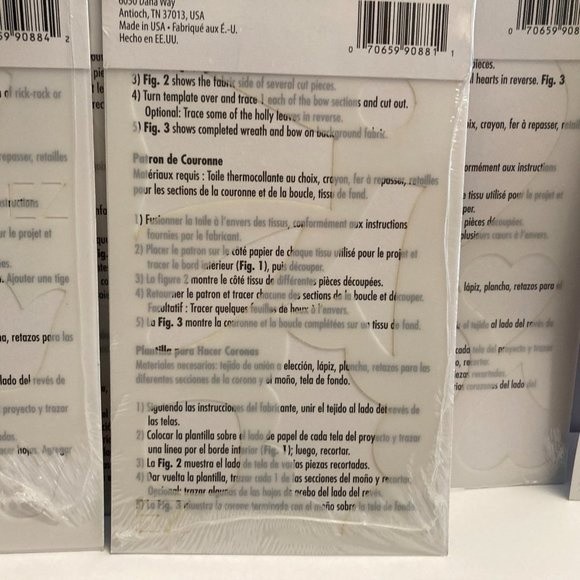 8 Simplicity EZ Quilting Template Stencils Fabric Paper Crafts Scrapbook - Picture 11 of 13